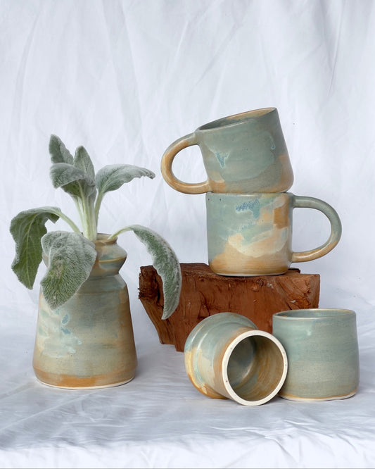 Mug and Butter-Bell in 'Beachy'