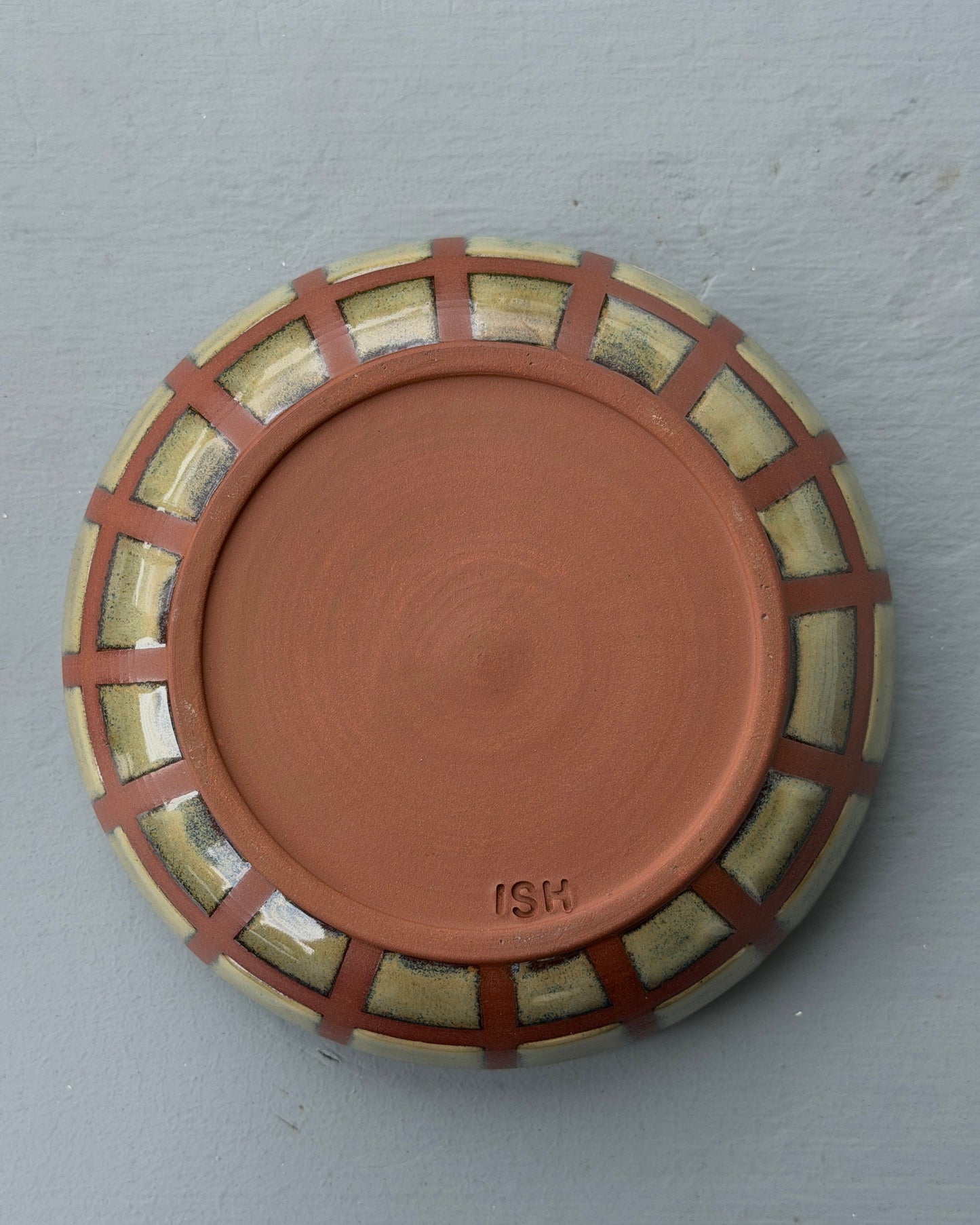 Checkered Bowl in 'fern'
