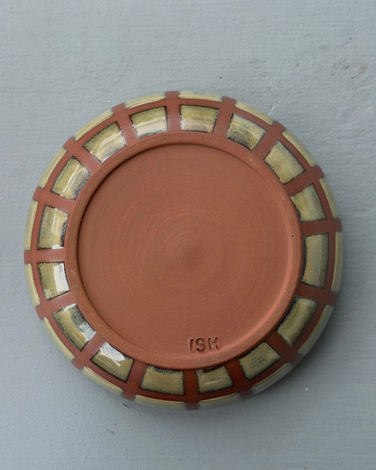 Checkered Bowl in 'fern'